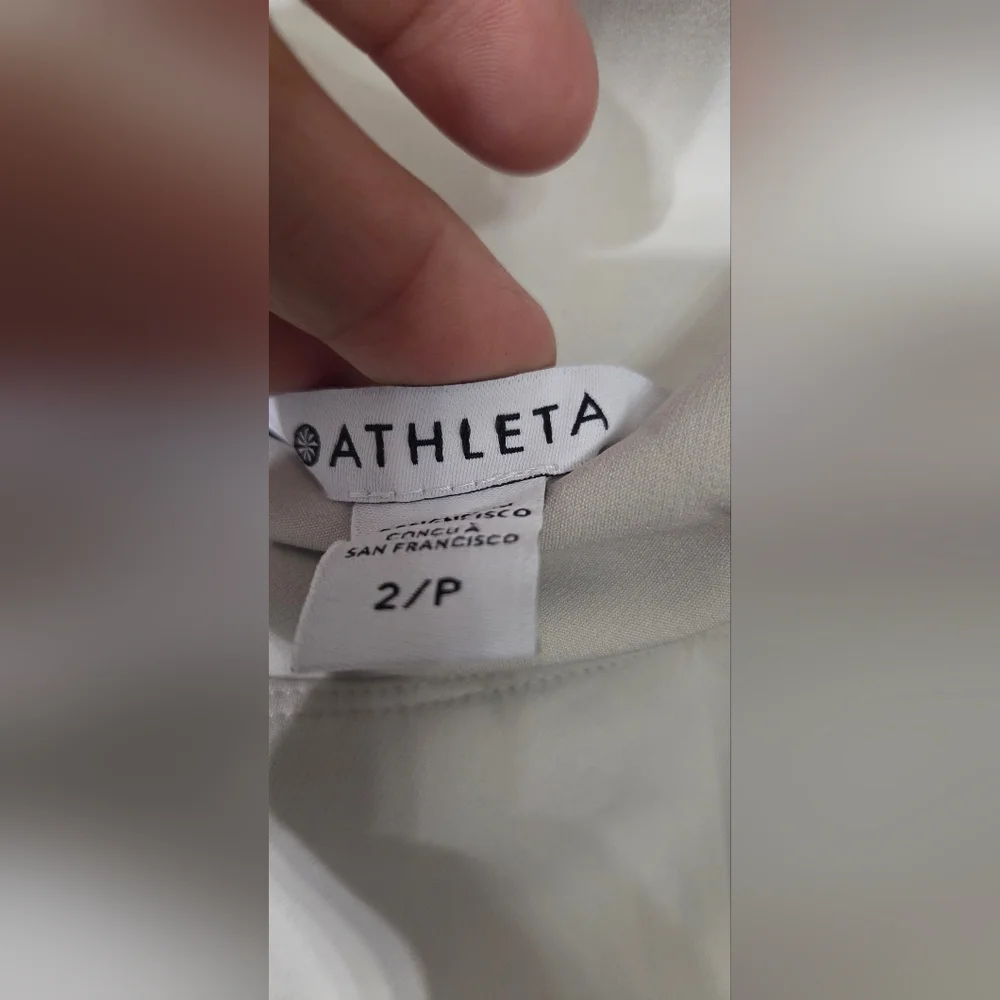 Athleta Endless High Rise Ankle Pant Size 2P Cream Color - Picture 6 of 8